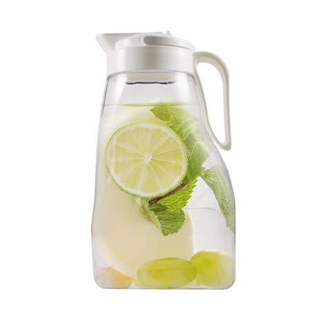 glass refrigerator pitcher|best glass pitcher with lid.